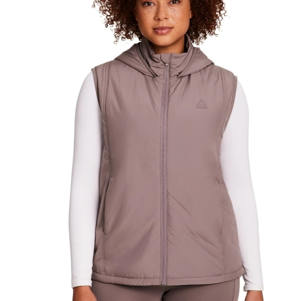 Reebok Hooded Vest- Driftwood